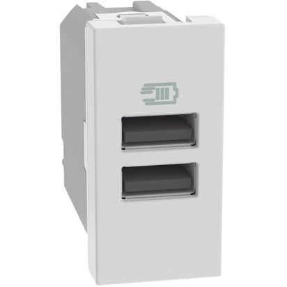 Bticino MatixGO Caricatore USB con due porte Tipo A Bianco JW4191AA