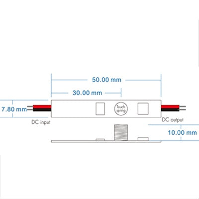 Dimmer interruttore touch 1 canale – MAX 24V / 76W