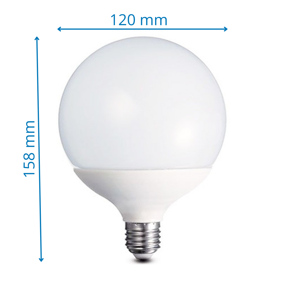 Lampadina Led Globo E27 24W G120 luce fredda naturale calda