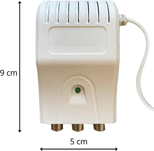 Alimentatore Antenna Tv 2 Uscite Stabilizzato 12V 200mA con connettori F