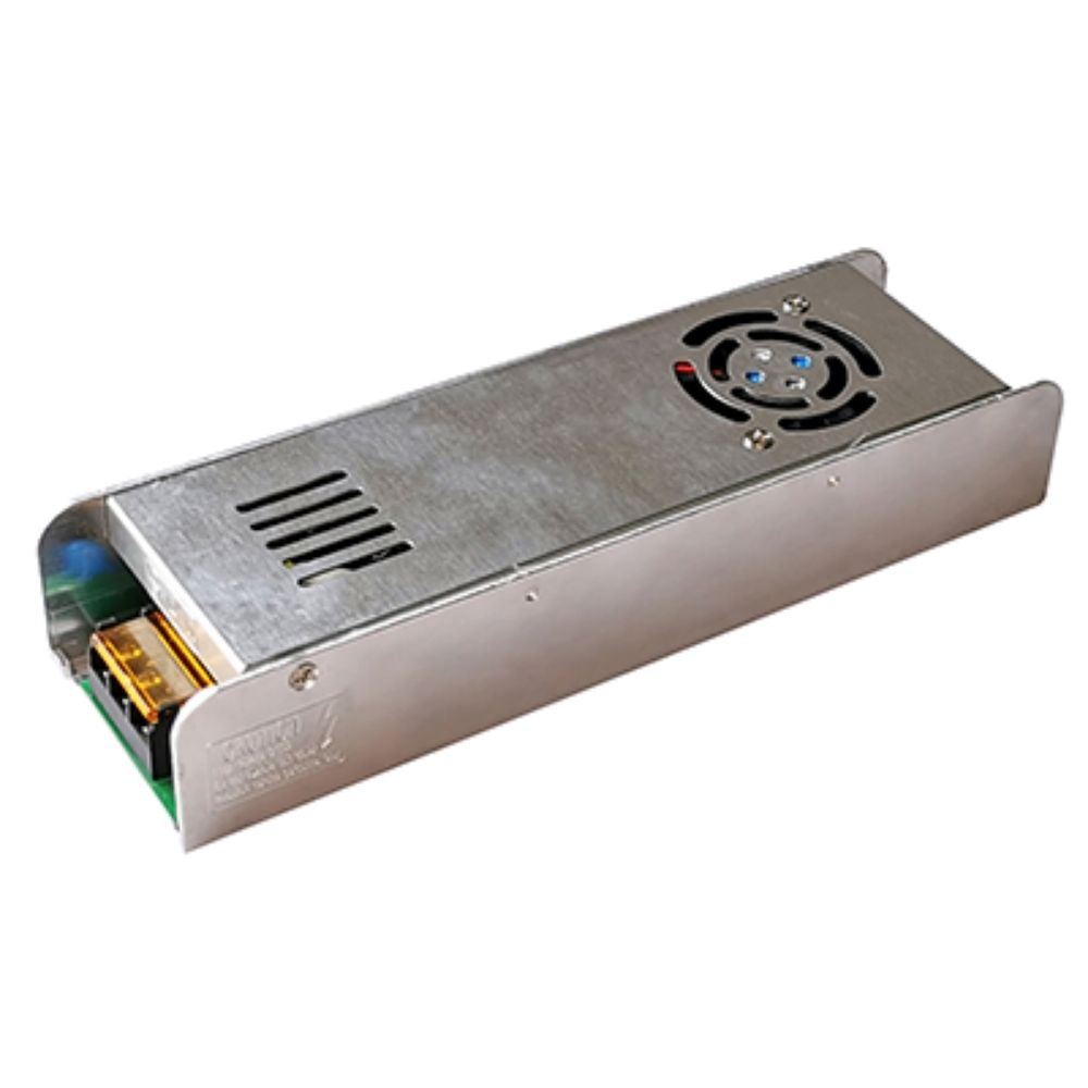 Alimentatore slim per striscia led 24V 360W 15A con ventola