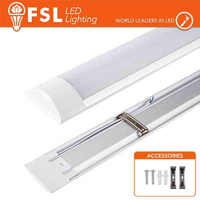 5x Plafoniera LED Lineare IP20 60cm 18W 1360LM 6500K