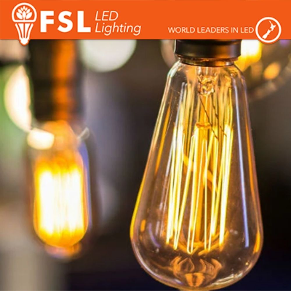 Lampada led a filamento in vetro Ambra 6W E27