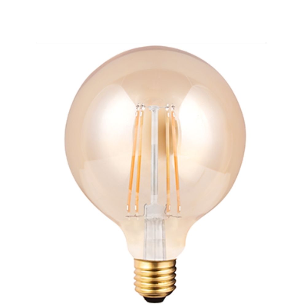 Lampada led a filamento in vetro Ambra Globo 6W E27