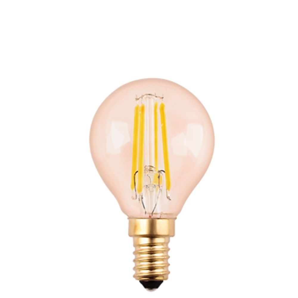 Lampada led a filamento in vetro Ambra Sfera 4W E14