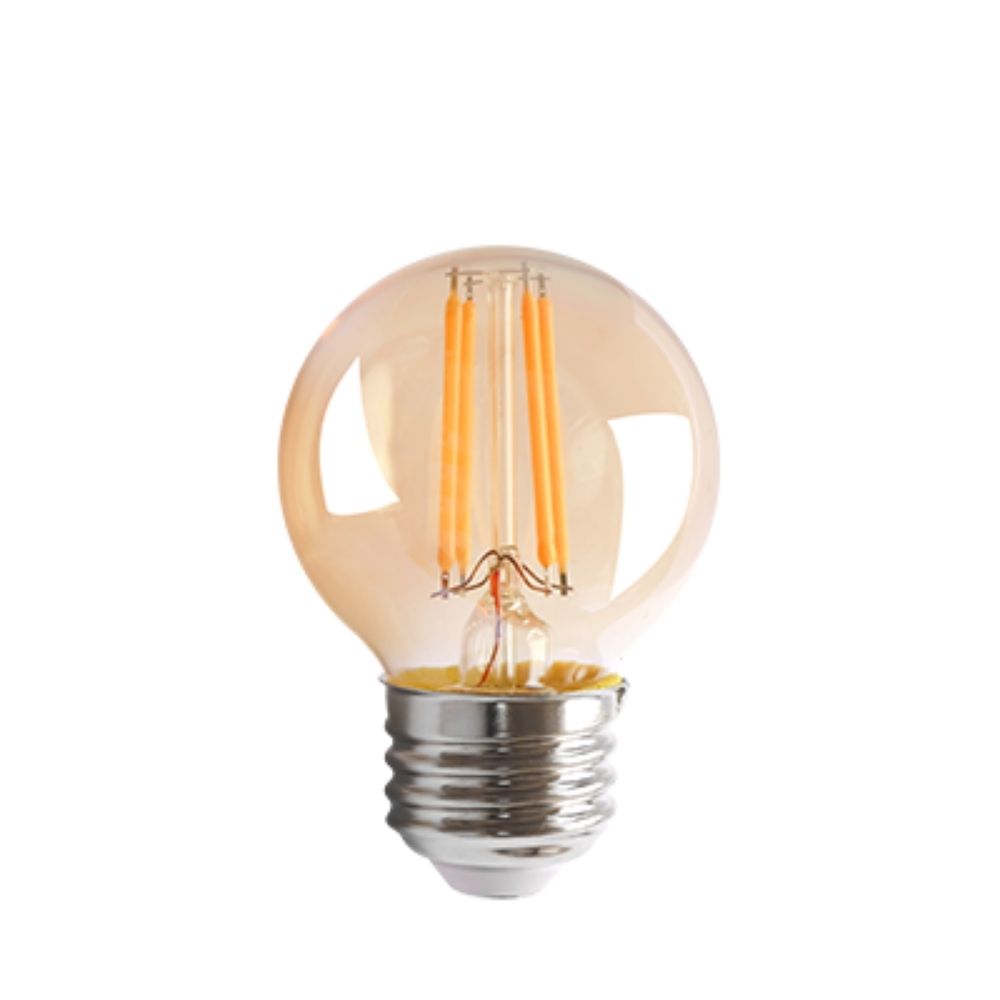 Lampada led a filamento in vetro Ambra Sfera 4W E27
