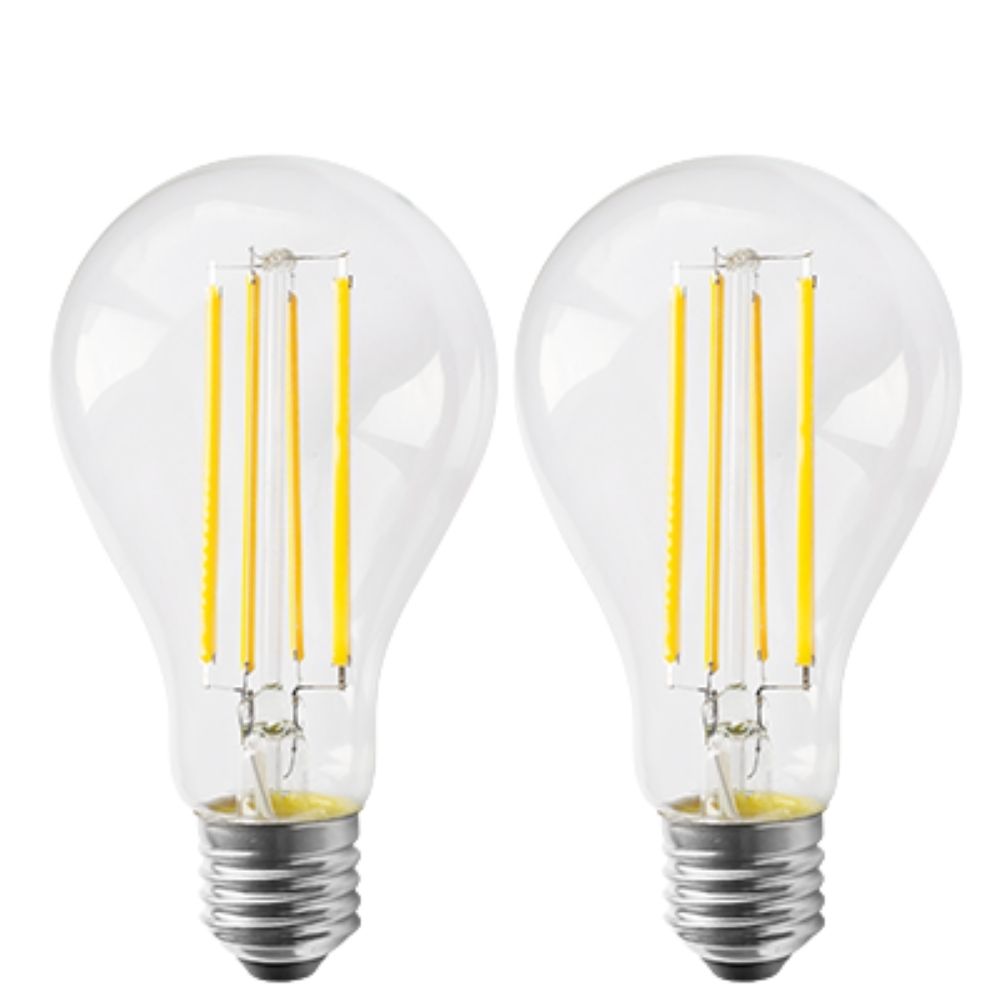 Lampada led a filamento in vetro Trasparente Goccia 9W E27 PROMO 2PACK