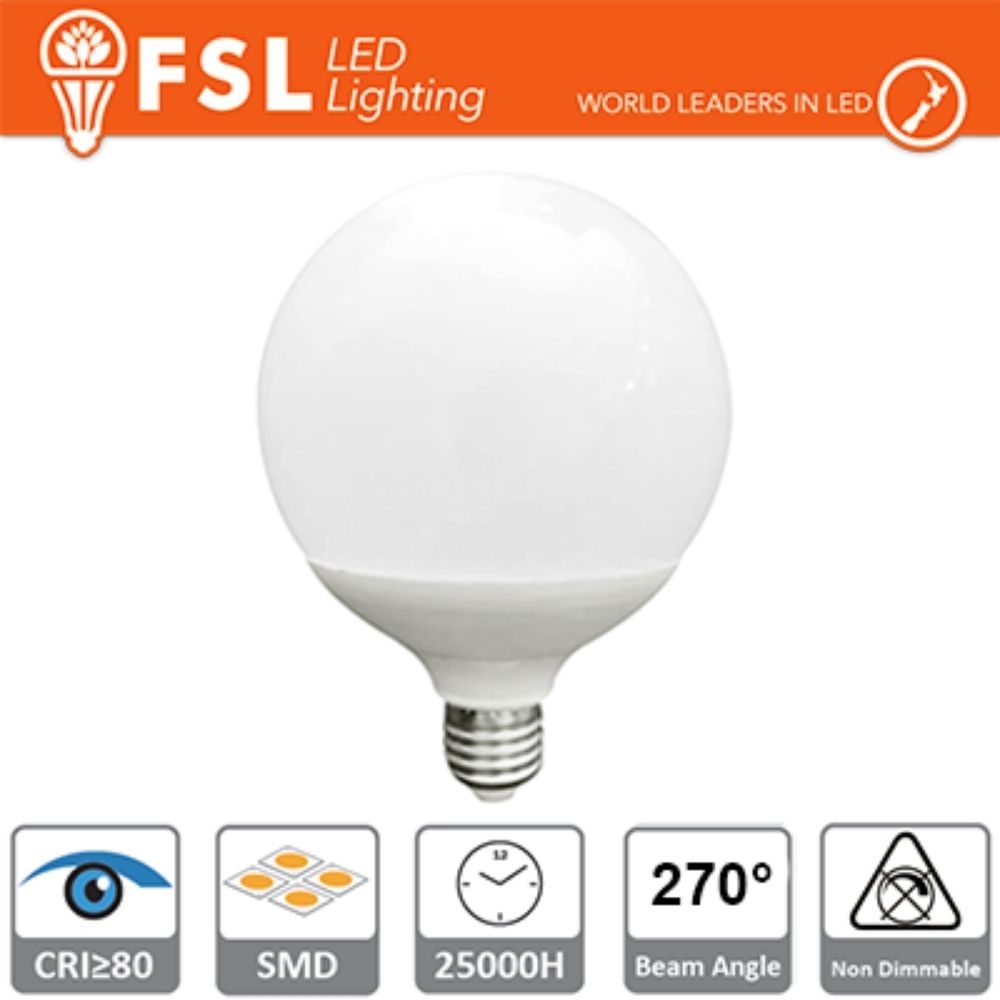 Lampadina Led Globo E27 24W G120 luce fredda naturale calda