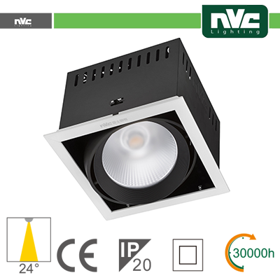 Incasso Multi lampada - 24w(1x24w) 4000k 2100lm>24° CRI90