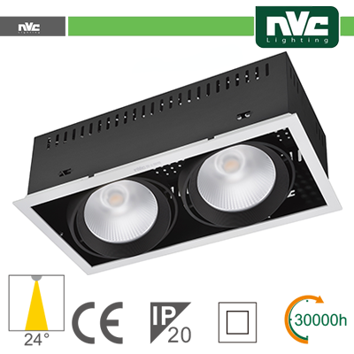 Incasso Multi lampada - 48w(2x24w) 4000k 3500lm>24° CRI90