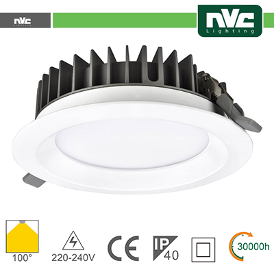 Downlight LED IP40 30W 3000K 2400LM 100º FORO:200mm