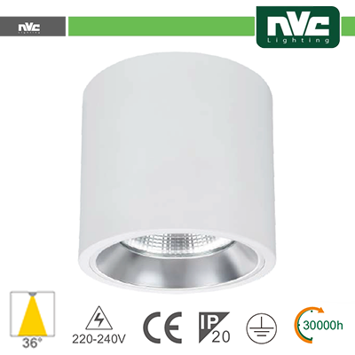 Downlight Sporgente - IP20 15W 1100LM 4000K 36°