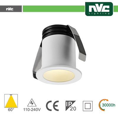 Punto Luce LED 2W 4000K 60° IP20 FORO:35mm