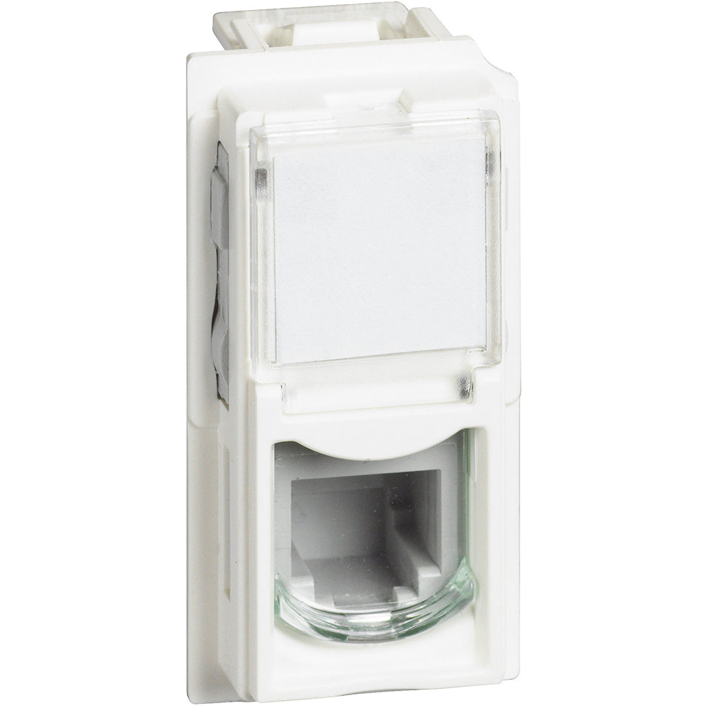 Presa telefonica RJ11 Colore Bianco Bticino Living Now KW4258RJ11 Connettori RJ11, connessione tipo K10, per trasmissione dati/telefonia. Questi connettori sono stati progettati per soddisfare i requisiti legati alle interconnessioni telefoniche - 1 modulo, Bianco