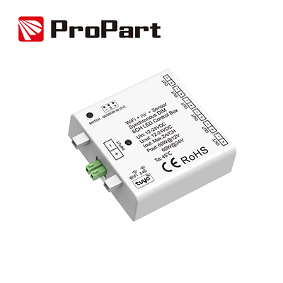 Box controllo sincrono 6CH Dim 12-24VDC, WiFi - RF - Sensor