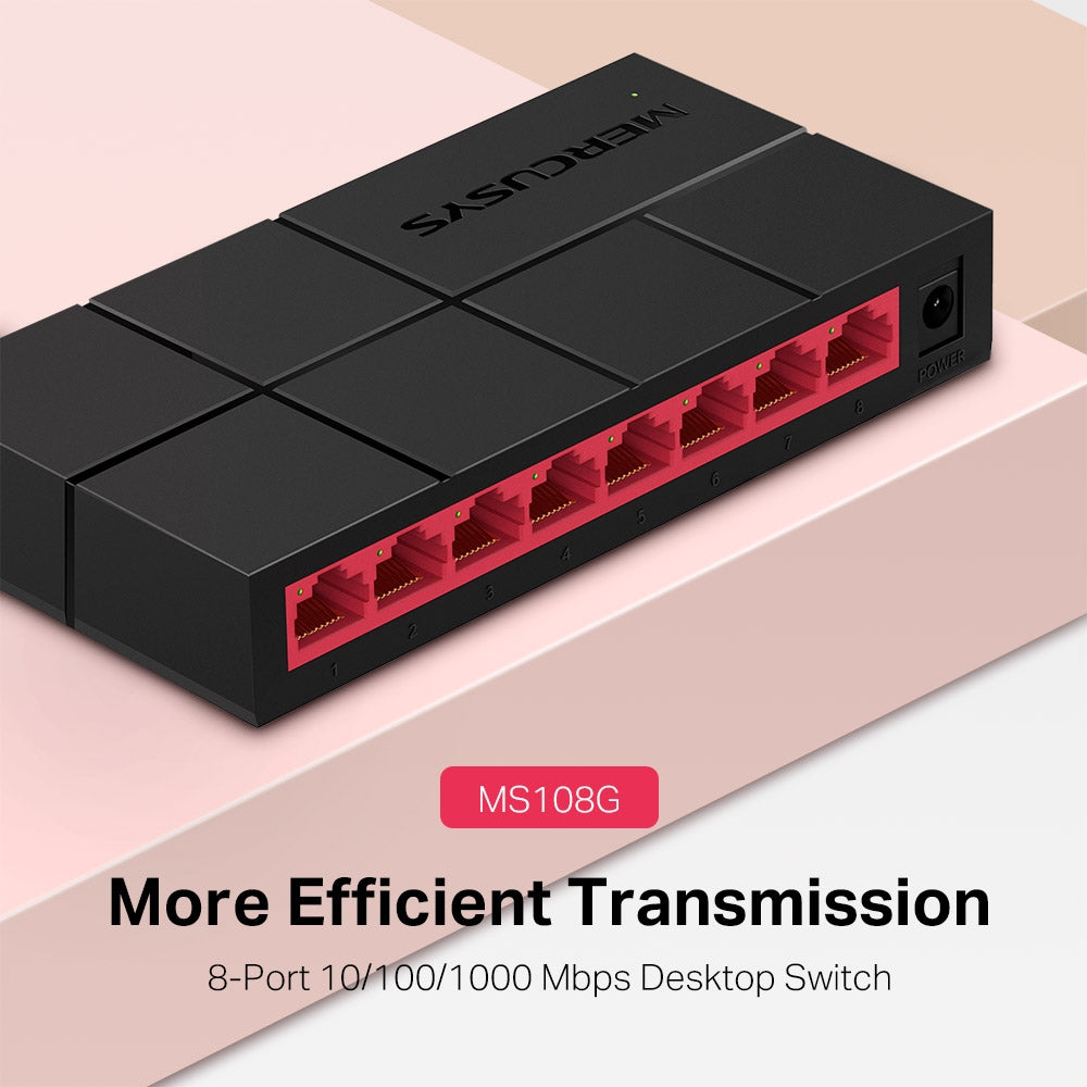 Switch ethernet 8 porte lan Gigabit 10/100/1000 Mbps | Mercusys