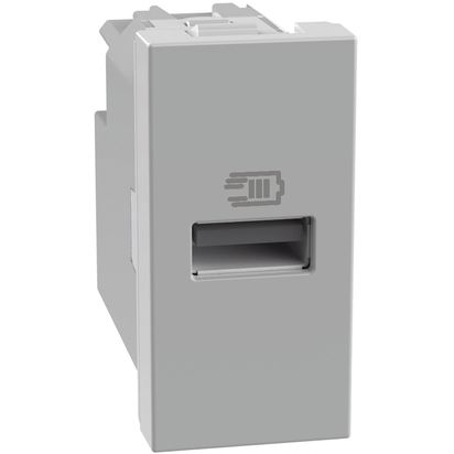 Bticino MatixGO Caricatore USB Tipo A Grigio JG4191A