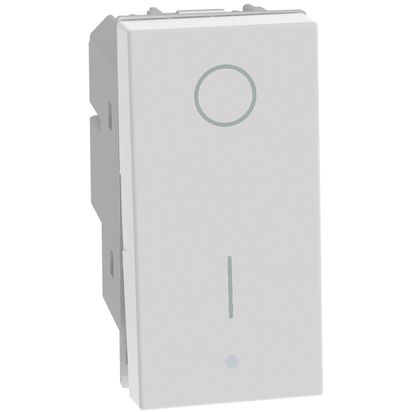 Bticino MatixGO Interruttore Bipolare Bianco JW4002 Illuminabile