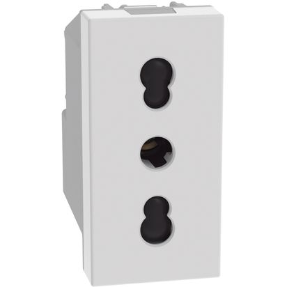 Bticino MatixGO Presa Bipasso 16A 2P+T Bianca JW4180