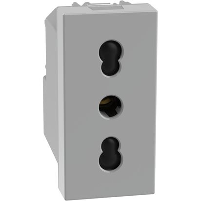 Bticino MatixGO Presa Bipasso 16A 2P+T Grigio JG4180