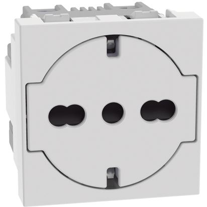 Bticino MatixGO Presa Schuko 16A 2P+T FLAT Bianca JW4140A16F