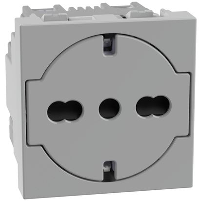 Bticino MatixGO Presa Schuko 16A 2P+T FLAT Grigio JG4140A16F