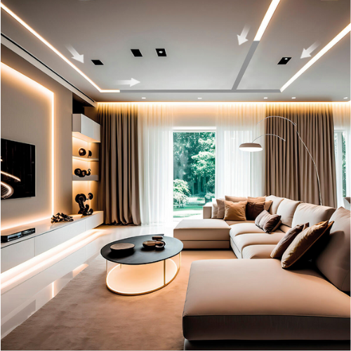 Striscia Led Digitale 24V 5mt 2835 IP20 effetto running