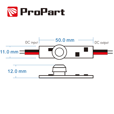 Sensore Switch PIR di movimento – MAX 12V/36W – 24V/72W