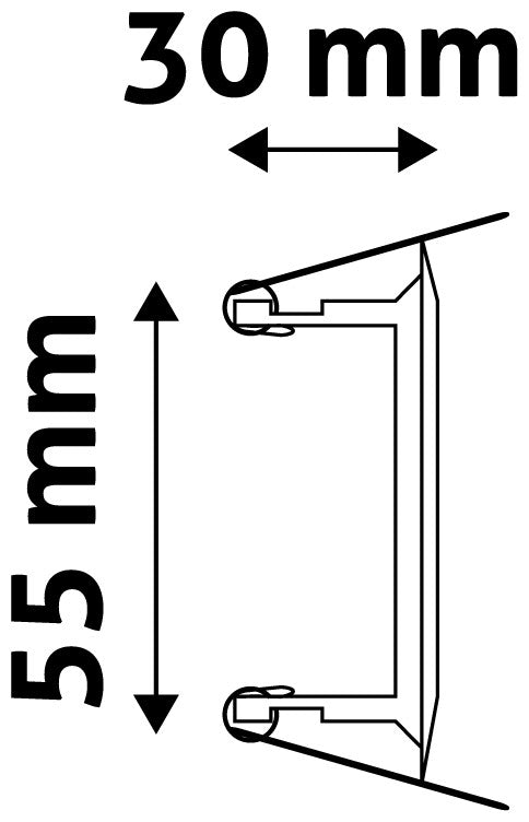 Faretto fisso da incasso colore bianco per lampade GU10