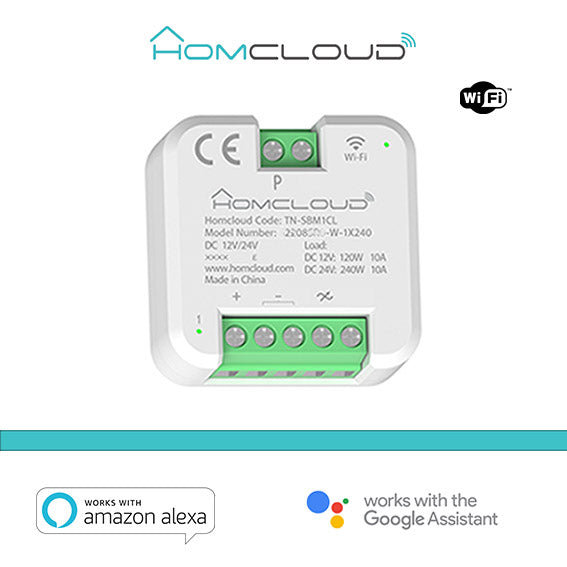 Modulo Pulsante Relè Wi-Fi 12/24V 1CH