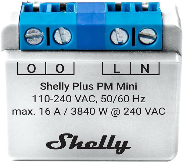 Shelly Mini Plus PM - Smart Relay 16A AC WiFi/BT + PM