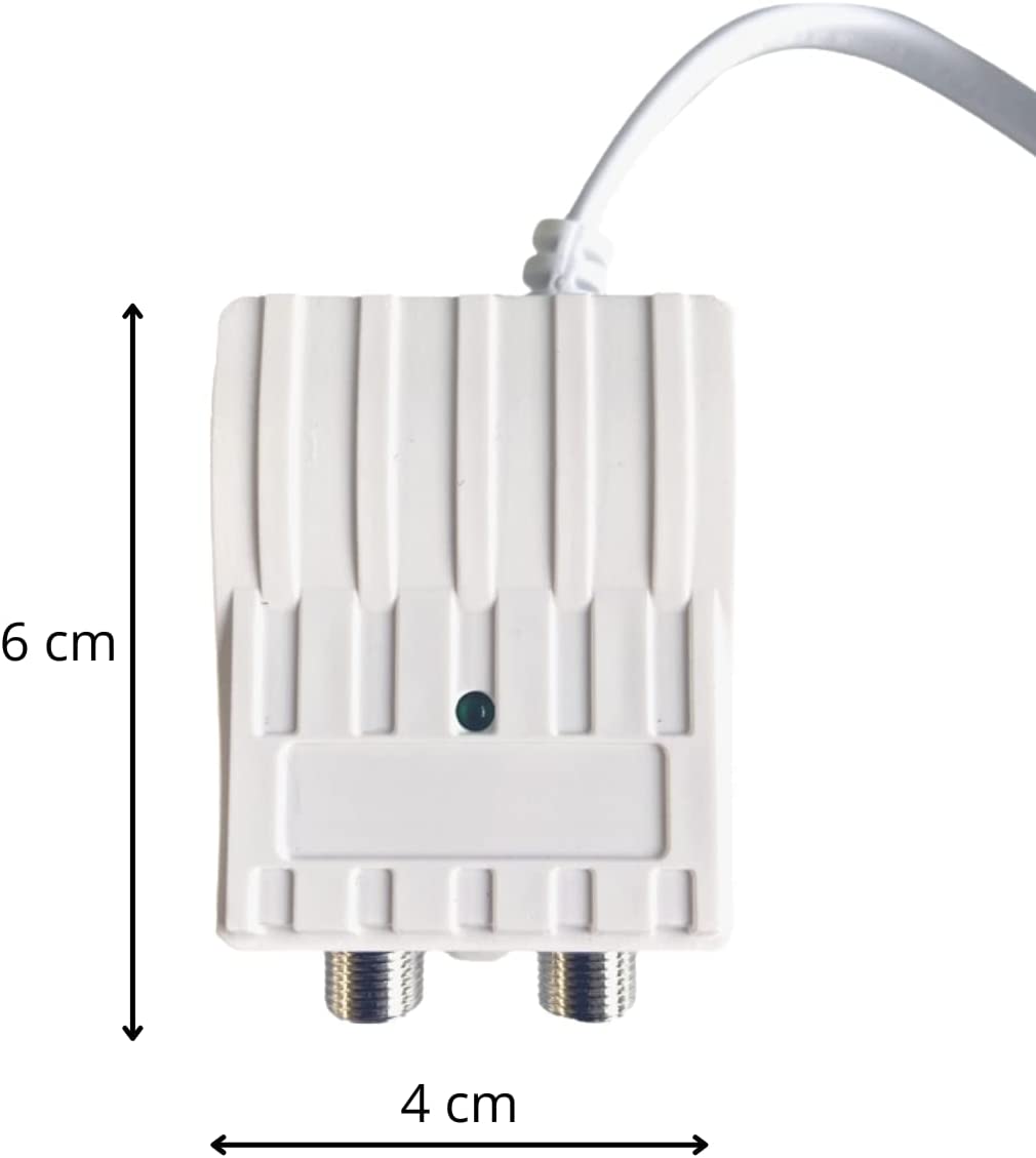 Alimentatore Antenna Tv 1 uscita stabilizzato 12V 350mA con connettori F