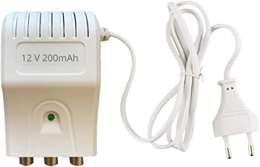 PATABIT Alimentatore Antenna Tv 2 Uscite Stabilizzato 12V 200mA Tipo Switching Per Amplificatore Da Palo Con Connettori a F Versione Ultra Sottile Ideale Per Digitale Terrestre.  Informazioni su questo 