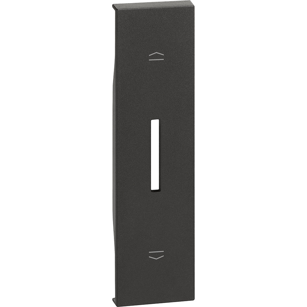 Cover per comando tapparelle Nera 1 modulo Bticino Living Now KG06