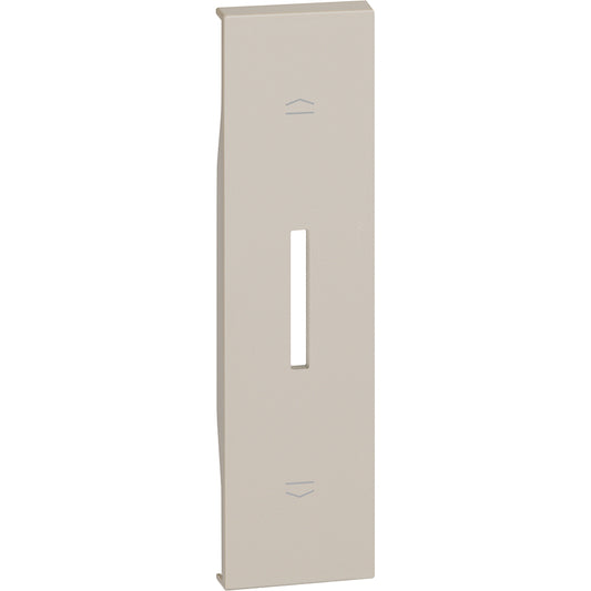 Cover per comando tapparelle Sabbia 1 modulo Bticino Living Now KM06. Cover per comando tapparelle. Per articolo K4027 - 1 modulo, Sabbia