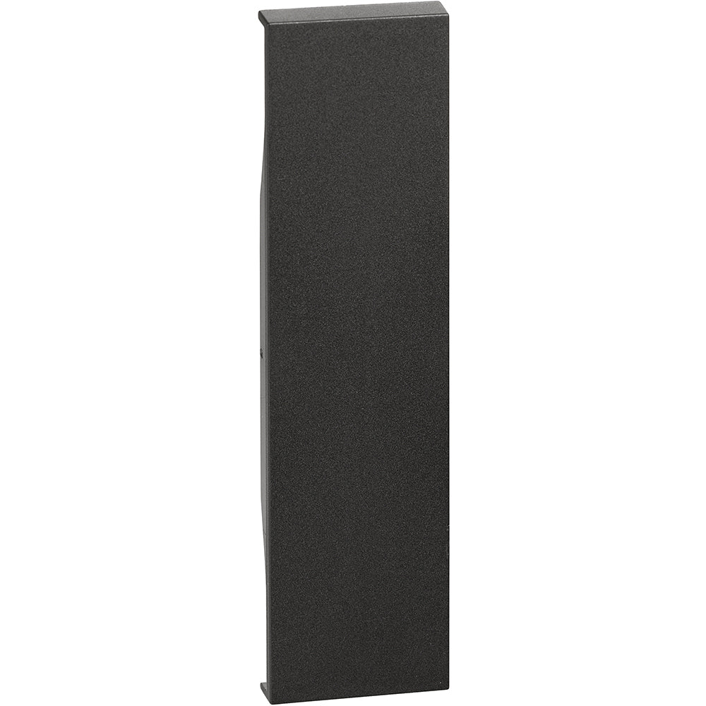Cover per falsi poli nera 1 modulo Bticino Living Now KG00. Cover per falsi poli. Per articolo K4950 - 1 modulo, Nera.