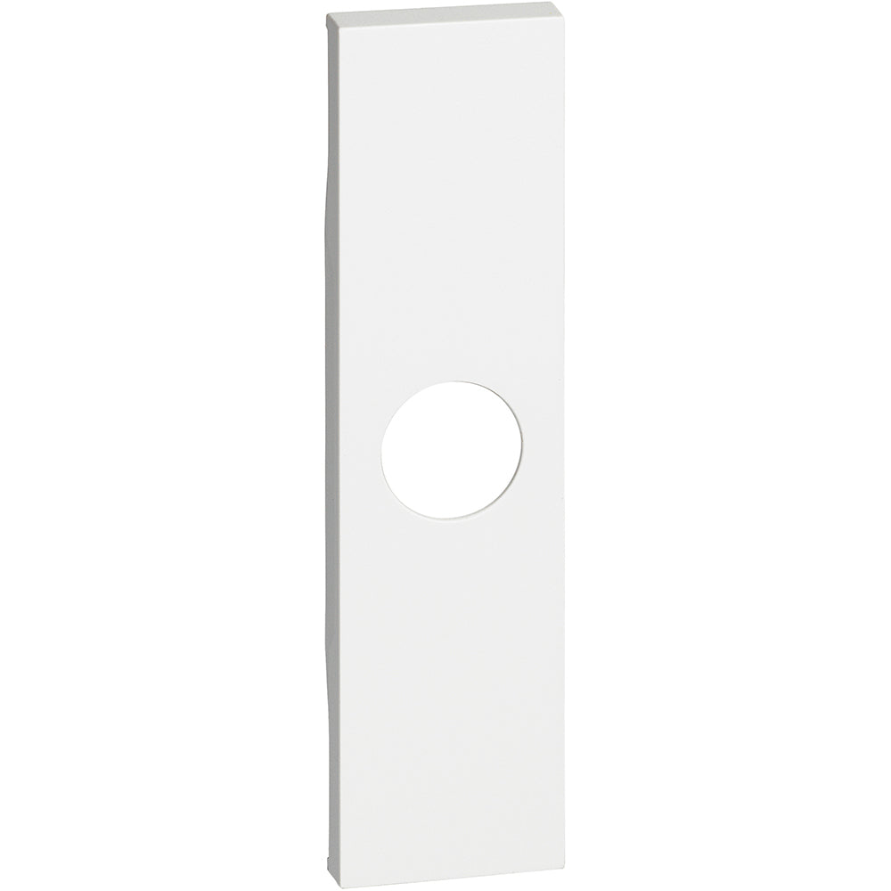 Cover per presa TV bianca 1 modulo Bticino Living Now KW08 Cover per presa TV e falso polo con uscita.  Per prese TV e falso polo con foro.  Per art. K4202D, K4202P14, K4202P10, K4202F, K4953 - 1 modulo, Bianco