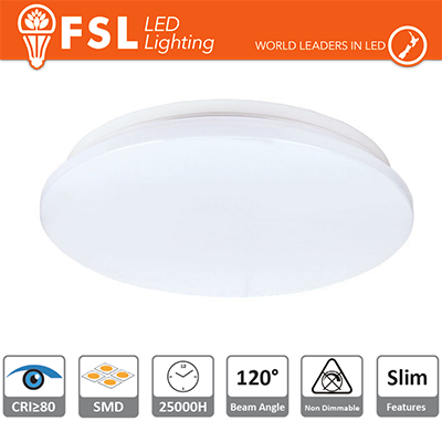 Plafoniera LED 18W 5700K 120° 33x5,5cm CRI80