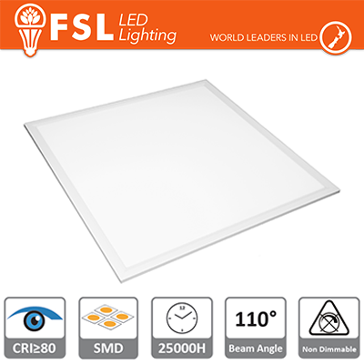 6x Pannello LED 60x60cm - 48W 4000K CRI80 EDGE-LIT