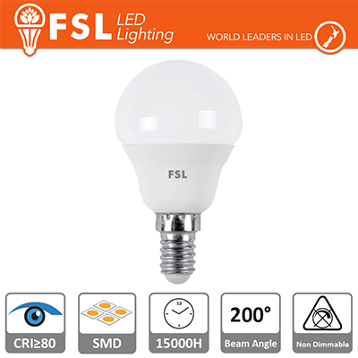 Lampada Sfera - 5,5W 6500K E14