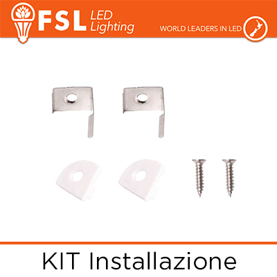 5x KIT Installazione per Profilo Angolare