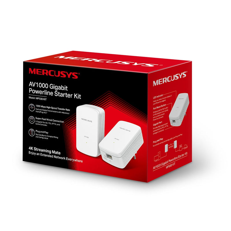 Kit powerline extender fino a 1000Mbps | Mercusys