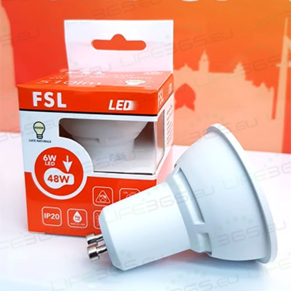 Lampadina GU10 LED 3W 100° Antiriflesso