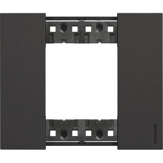 Placca colore nera 2 moduli Btivino Living NOW KA4802KG