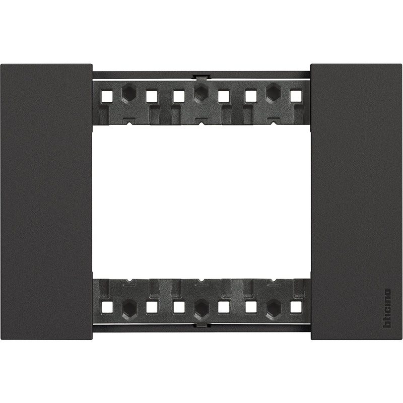 Placca colore nera 3 moduli Btivino Living NOW KA4803KG