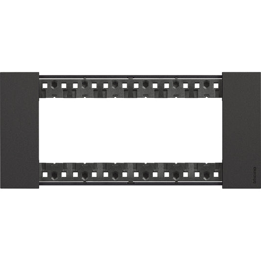Placca colore nera 6 moduli Btivino Living NOW KA4806KG