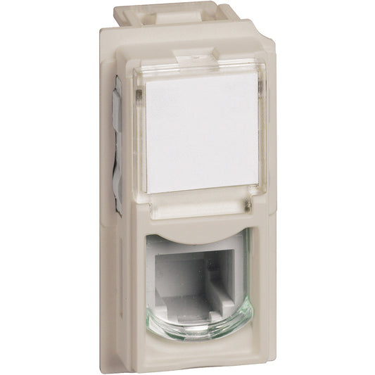 Presa telefonica RJ11 Colore Sabbia Bticino Living Now KM4258RJ11 Connettori RJ11, connessione tipo K10, per trasmissione dati/telefonia. Questi connettori sono stati progettati per soddisfare i requisiti legati alle interconnessioni telefoniche - 1 modulo, Sabbia