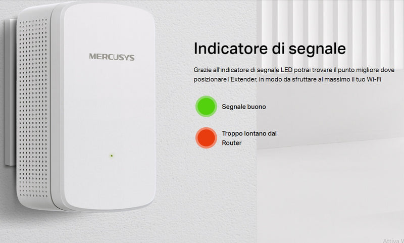 Ripetitore di segnale wifi extender 300 Mbps | Mercusys ME10