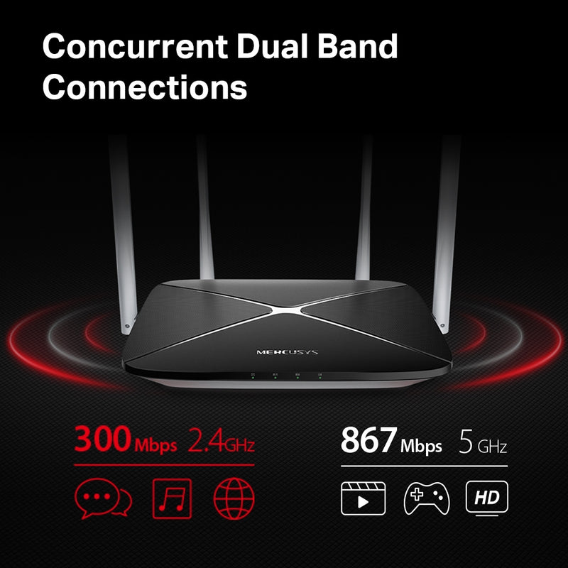 Router WiFi dual band wireless AC1200 | Mercusys