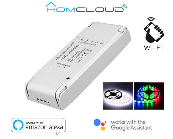 Controller Strisce LED Wi-Fi 12-24V RGB + white